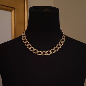 Vintage Monet Gold Tone Chain Link Necklace